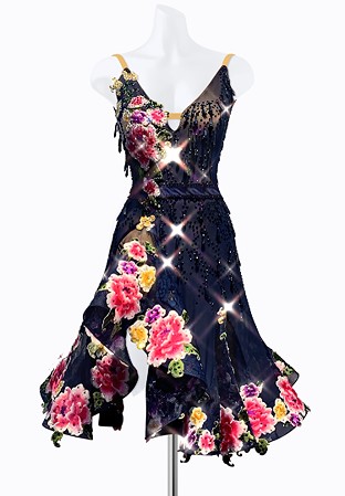 Floral Fusion Latin Dress PR-L215063