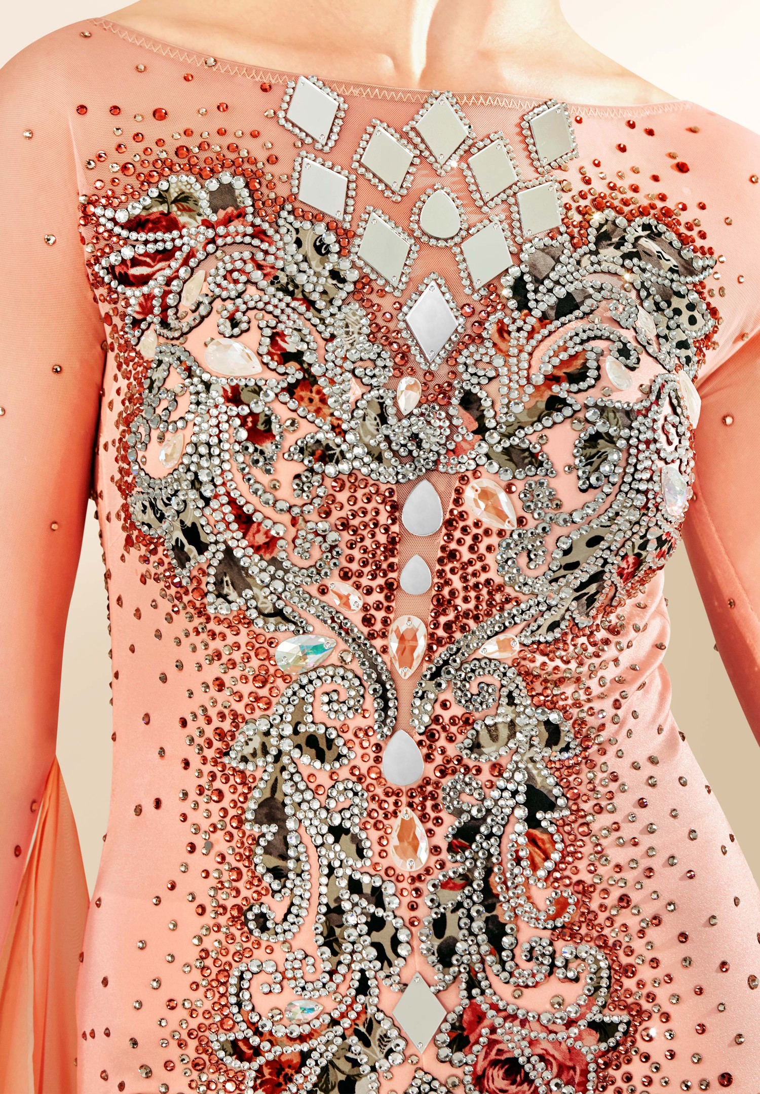 Floral Reflection Ballroom Dance Dress PC-WB19055 International