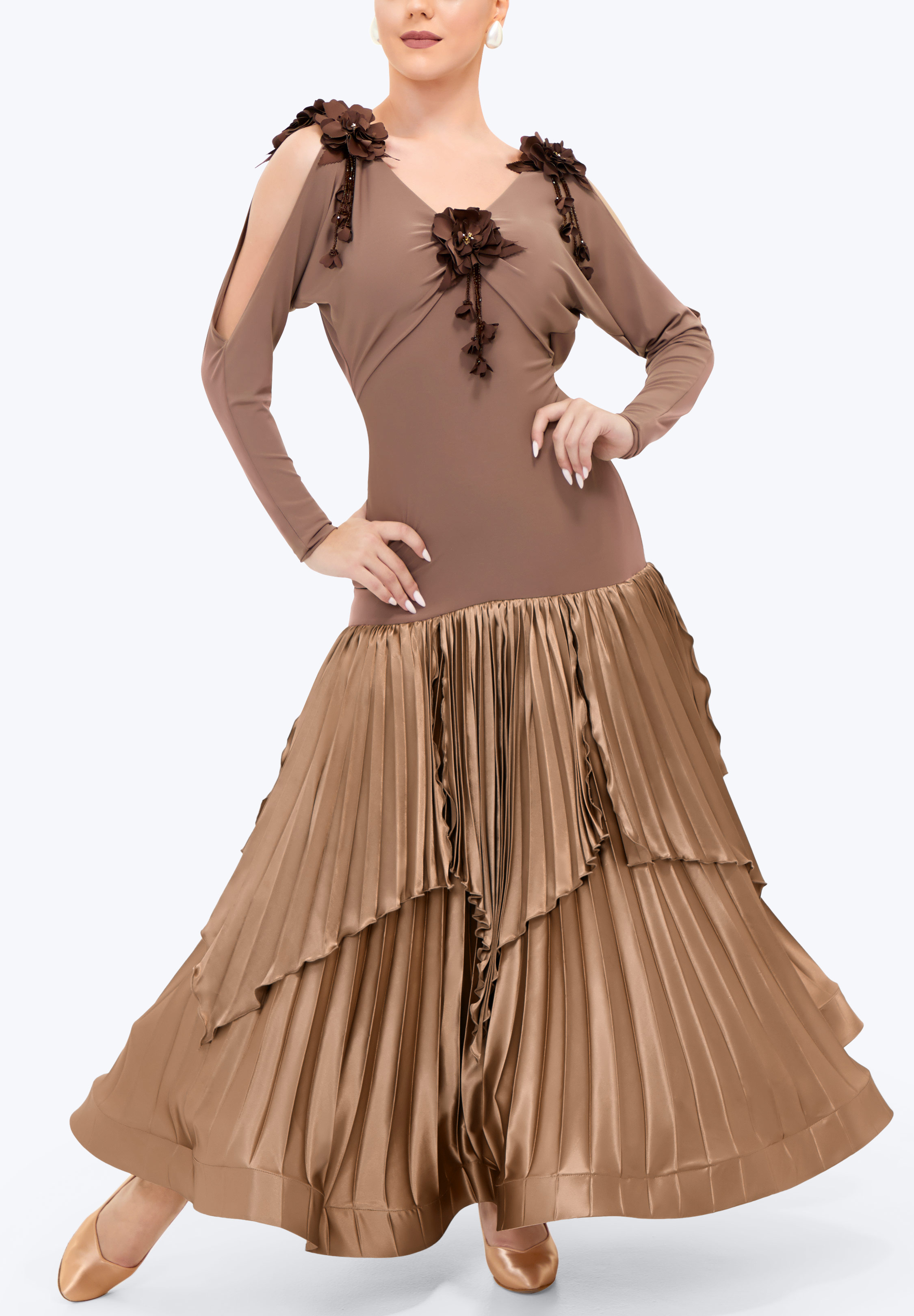 Floral Truffle Dance Dress TD-SM013