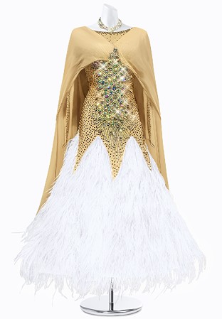 Flowing Feathers Ballroom Gown PR-B210036