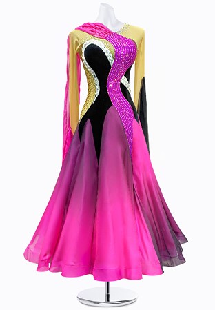 Flowing Ombre Ballroom Gown JT-B4698