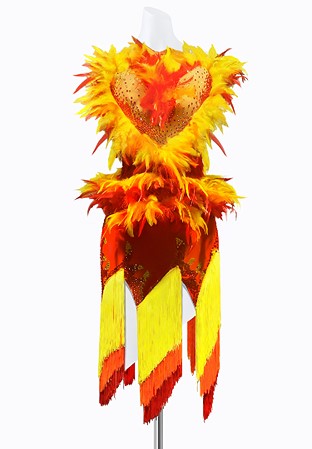 Fringe Flame Latin Dress PR-L215051