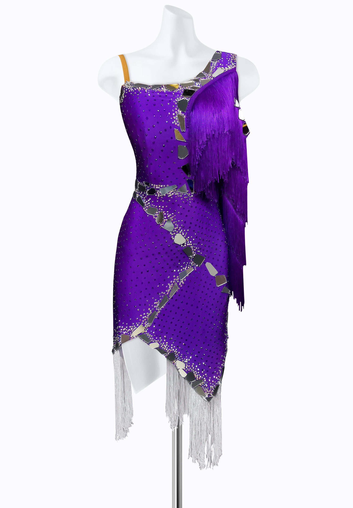 Fringe Reflection Latin Dress AM-L3311