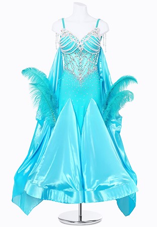 Frosted Pearl Ballroom Gown MF-B0344
