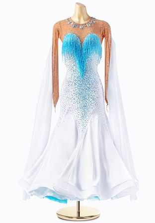 Frozen Fringe Ballroom Gown ADB2925
