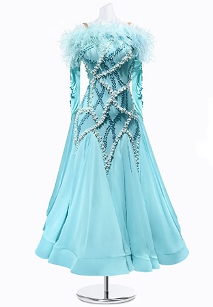 Frozen Pearl Ballroom Dress AMB3342