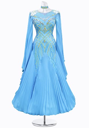 Frozen Pleats Ballroom Gown JT-B3782