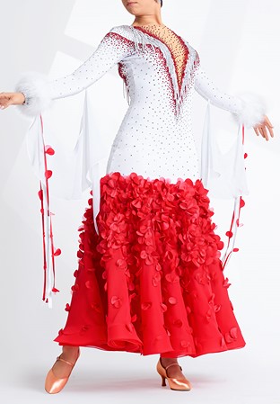 Full Bloom Bejeweled Long Dance Dress PCWB21189