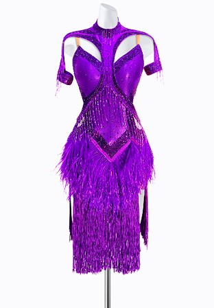 Futuristic Fringe Latin Dress AM-L3541