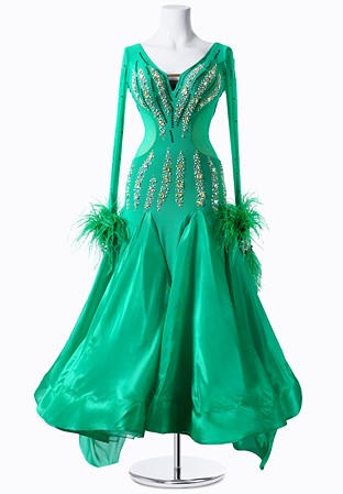 Gemstone Adorned Ballroom Dress MFB0013