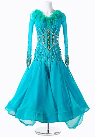 Gemstone Corset Ballroom Gown MFB0089