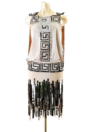 Geometric Fringed Latin Competition Dress PC-WL18019