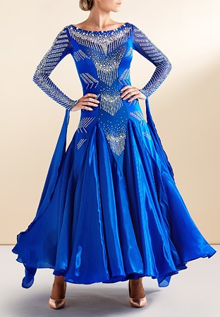 Glamorous Crystal Ballroom Competition Gown BSMD-040