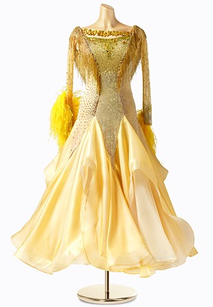 Glorious Sunburst Ballroom Dance Dress PCWB19111
