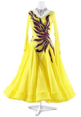 Glowing Leaf Ballroom Dress NZB23225