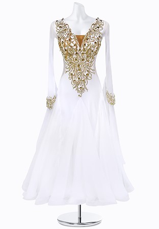 Golden Crystal Ballroom Gown AMB3104