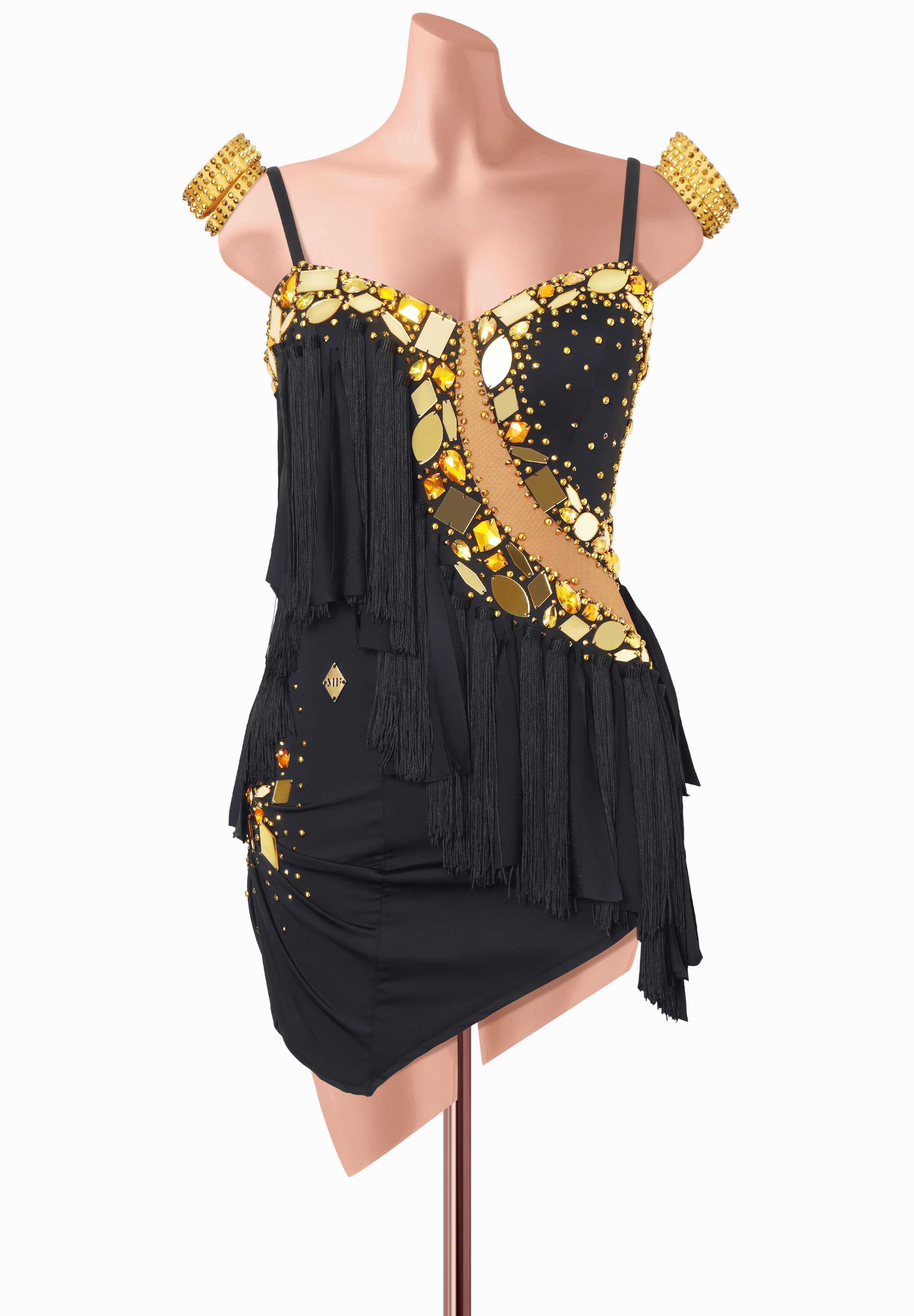 Golden Mirage Latin Dress MF-L0525