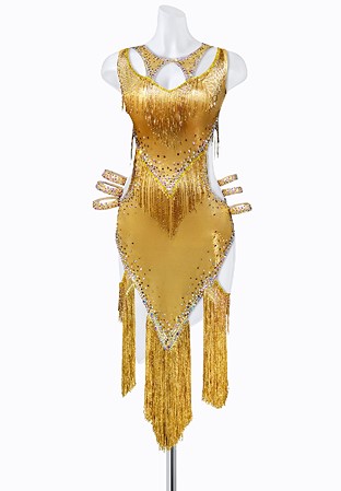 Golden Mystique Latin Dress AML3134