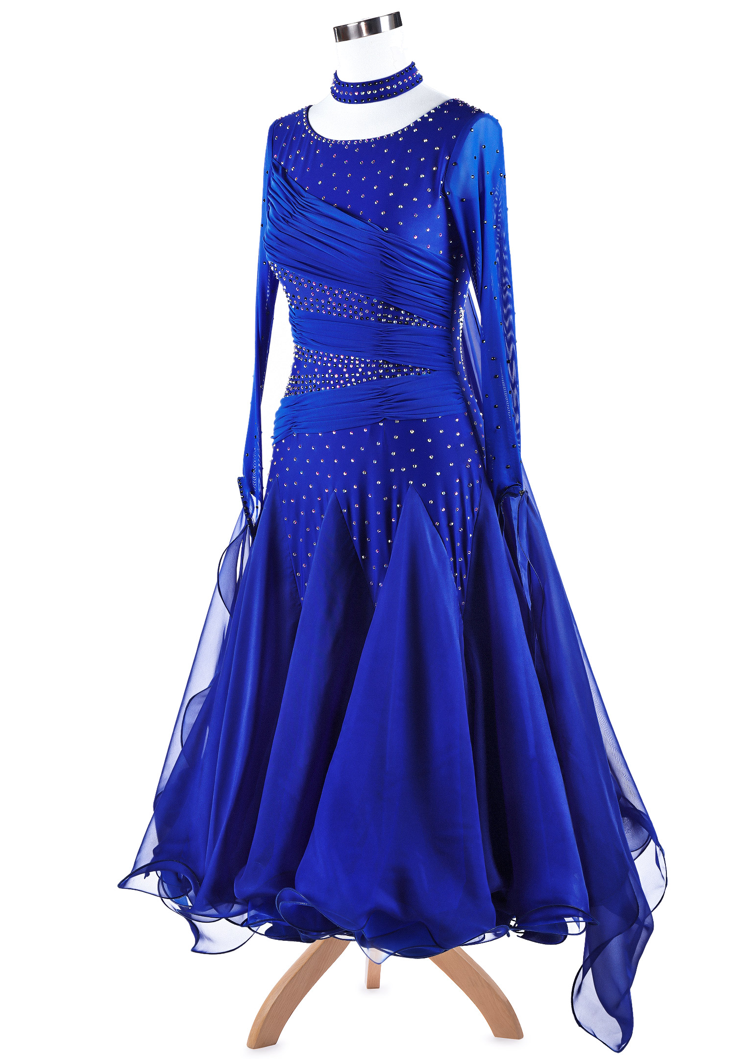 Graceful Ruched Ballroom Dance Competition Dress A5282 Ballroom Smooth