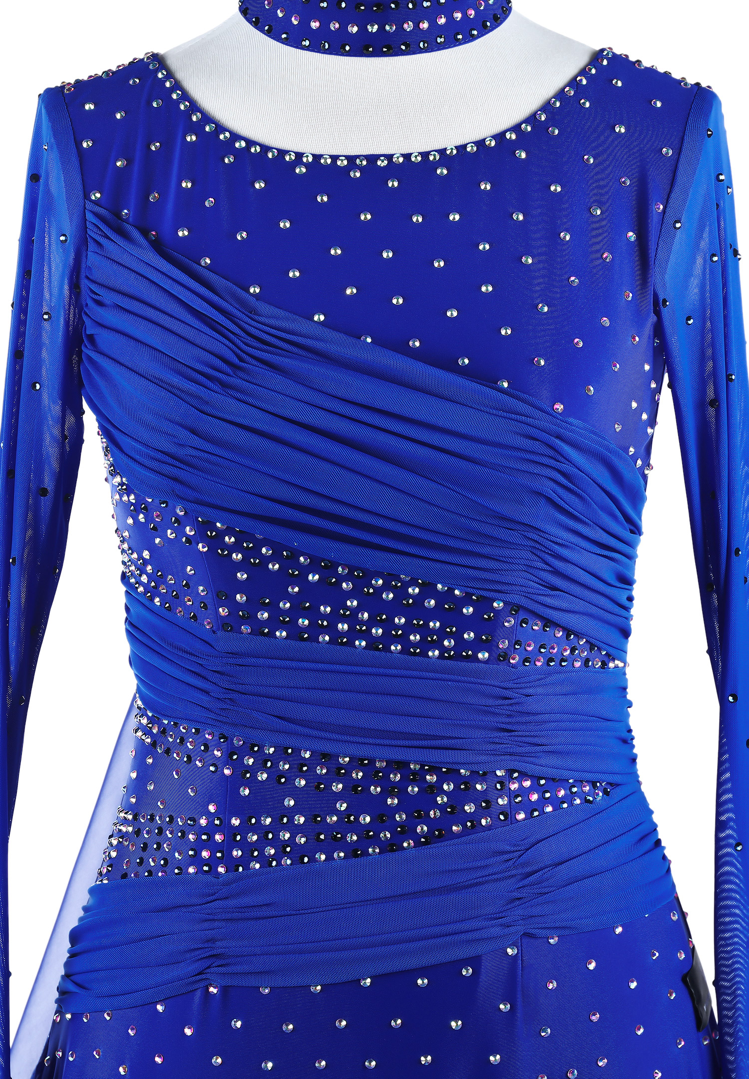 Graceful Ruched Ballroom Dance Competition Dress A5282 Ballroom Smooth