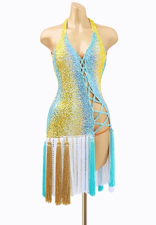 Halter Fantasy Latin Dress ADL2936