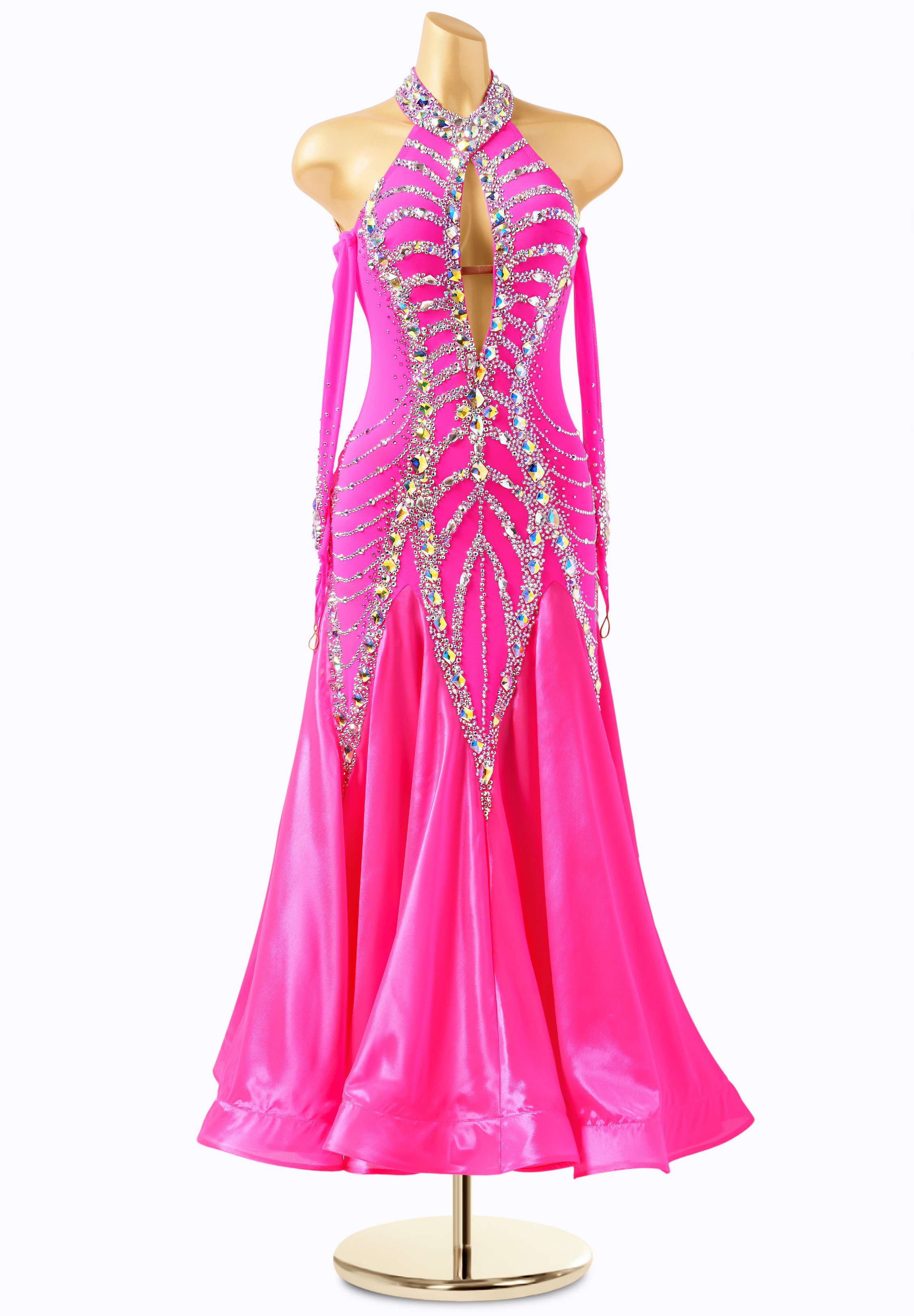 Halter Keyhole Ballroom Gown AD-B2922