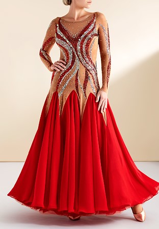 Harmony Crystal Ballroom Smooth Gown BSMD-041