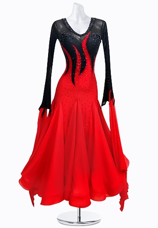 Haunted Flame Ballroom Gown AMB3112