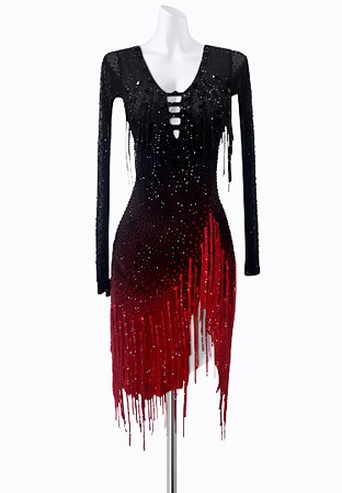 Haunted Fringe Latin Dress AM-L3601