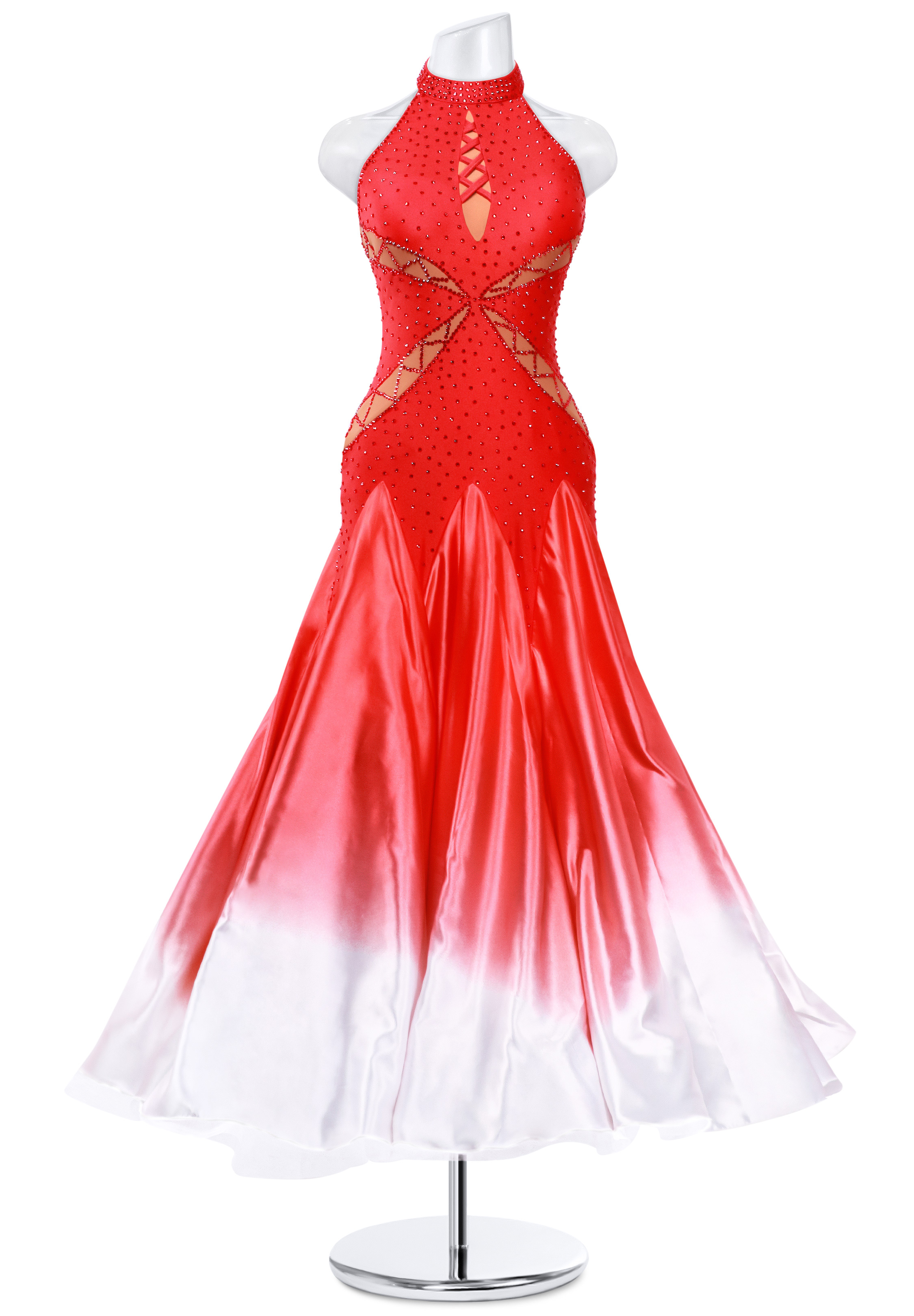 Iced Cocktail Halter Ballroom Gown MQ-B141