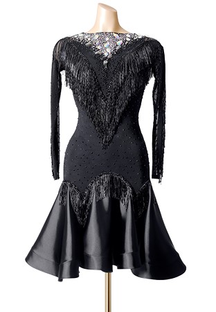 Ignited Fringe Latin Dance Gown PCWL19023