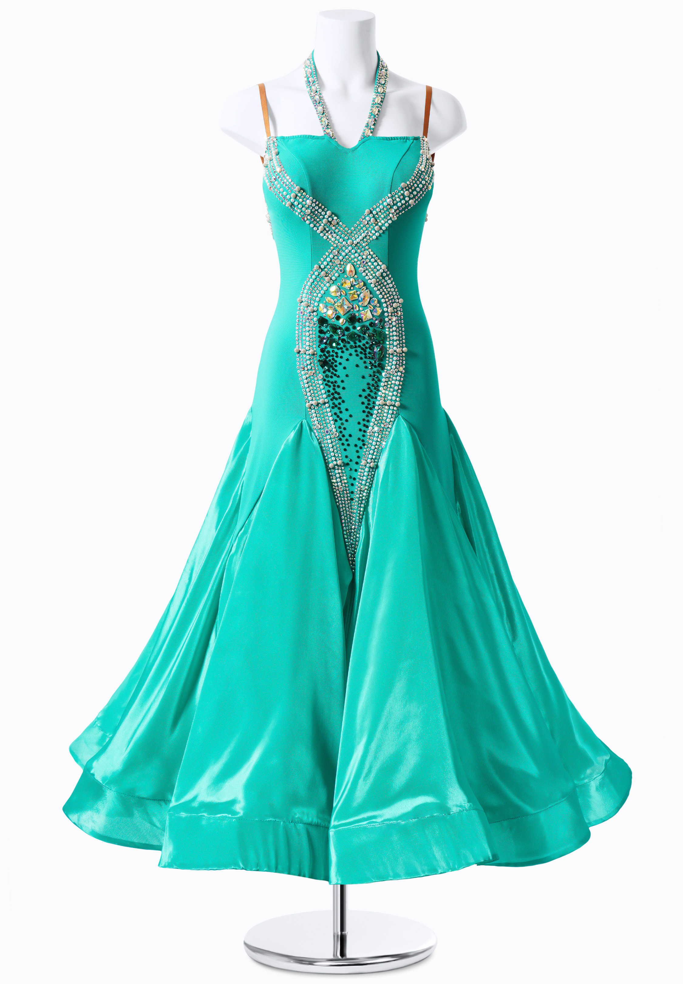 Illuminous Gemstone Open Back Dance Dress MF-B0057