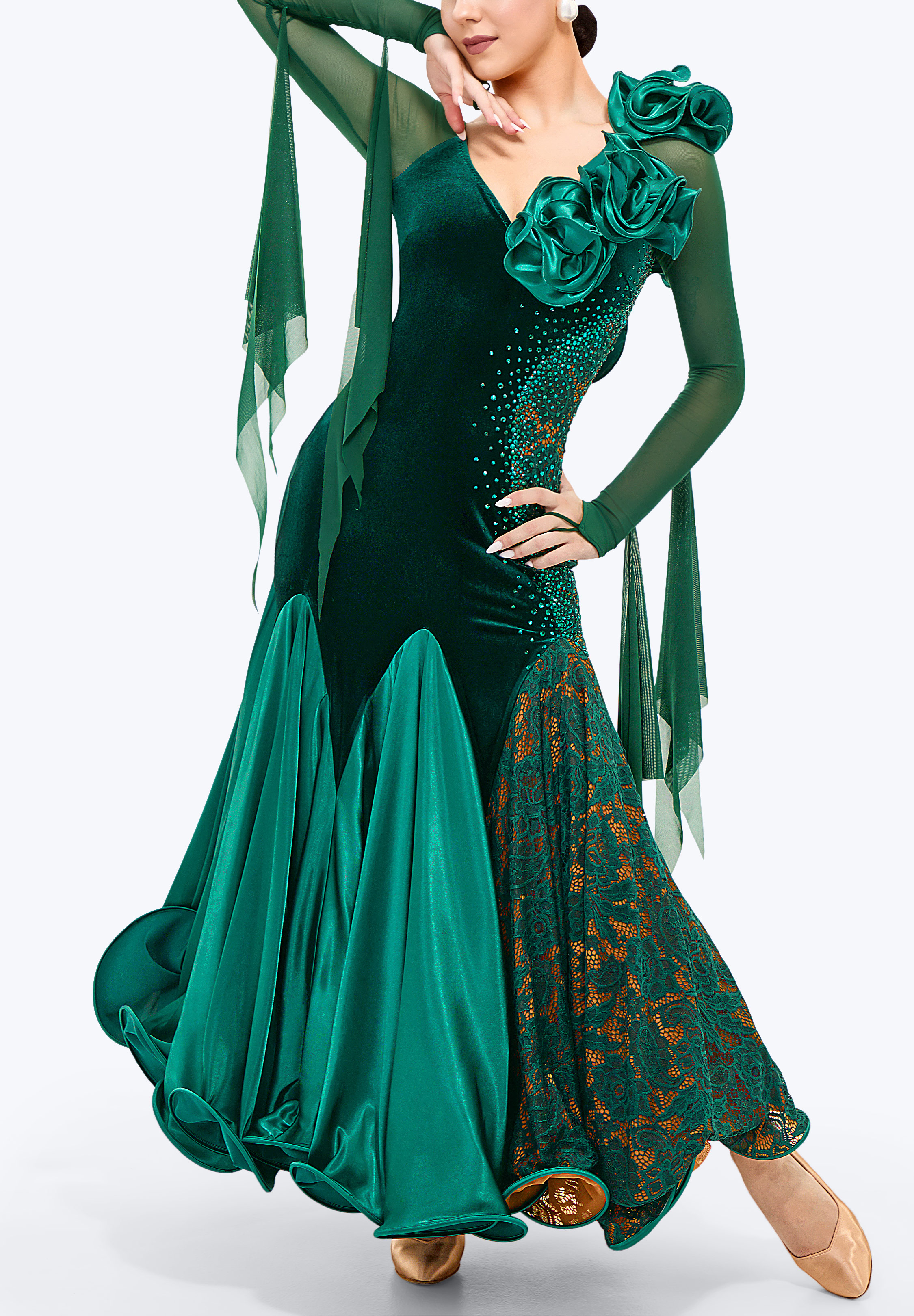 Imperial Jade Dance Dress TD-SM023