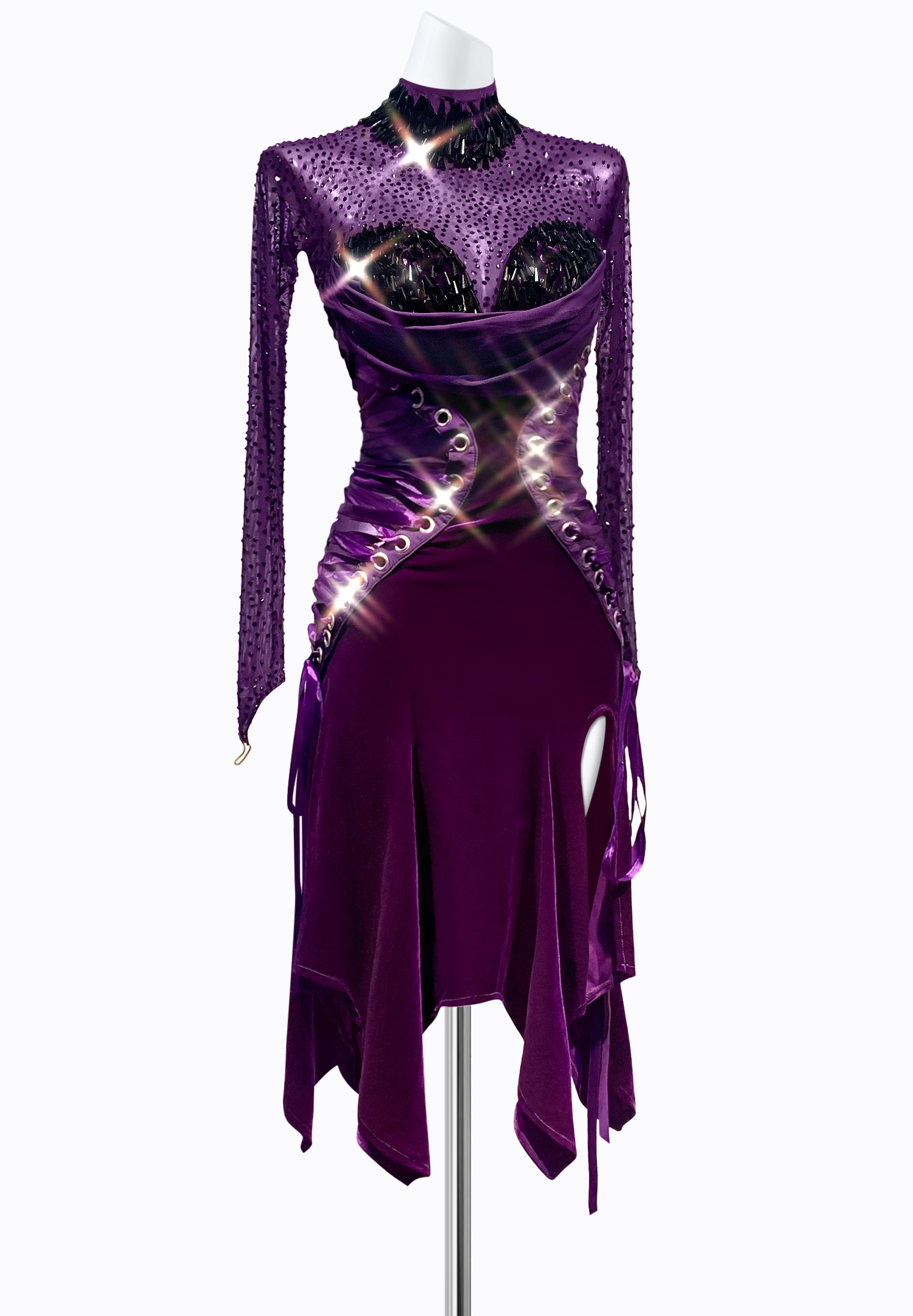 Infinite Ribbon Latin Dress PR-L215035