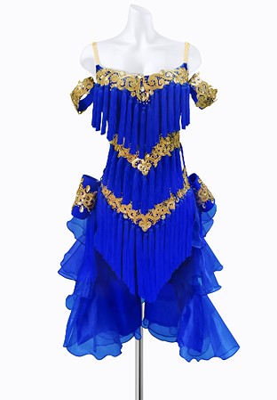 Intricate Tassel Latin Gown AM-L3044