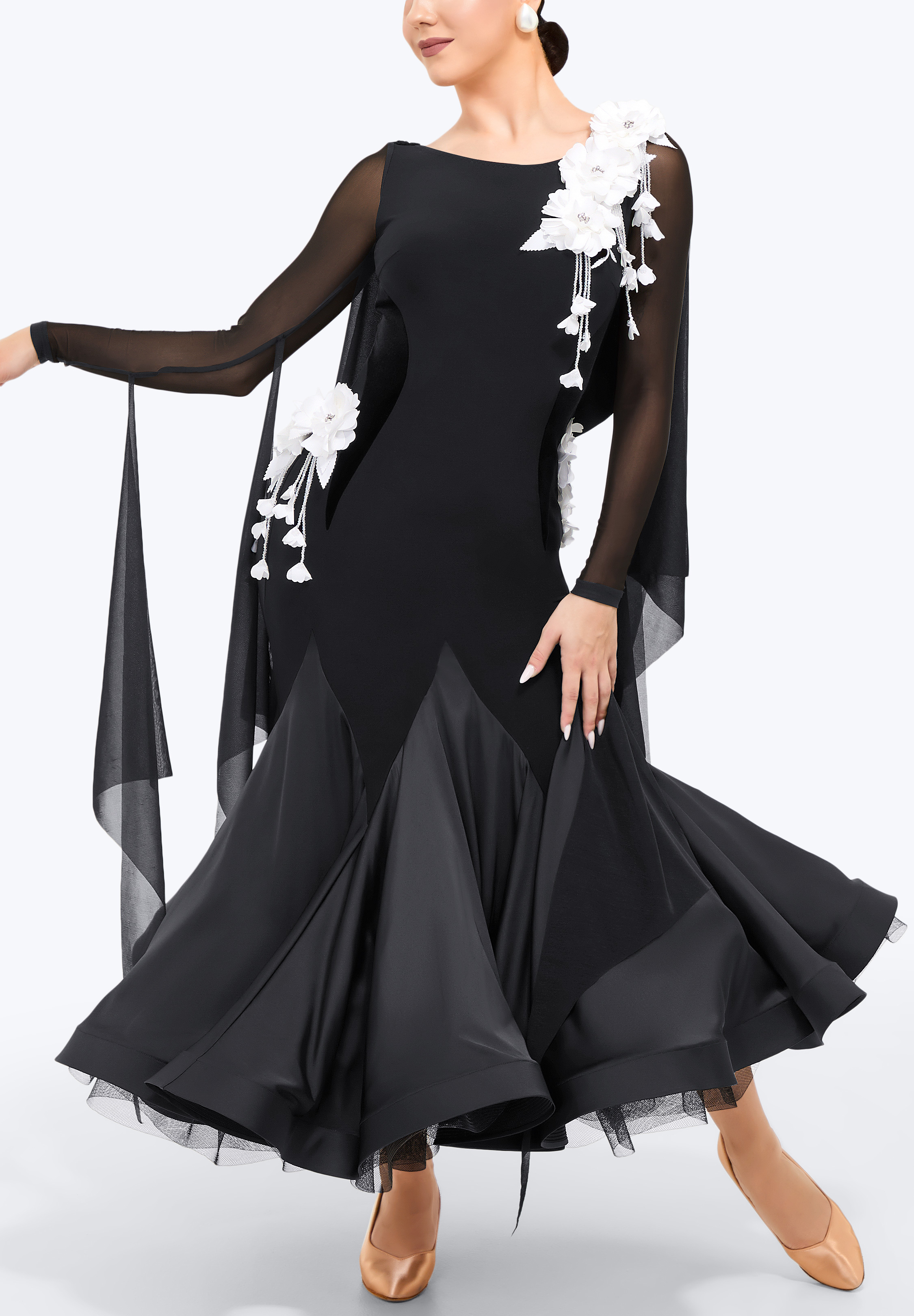 Ivory Bloom Dance Dress TD-SM009