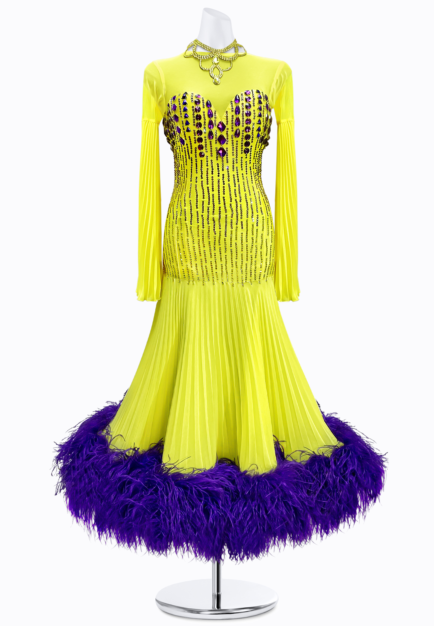 Electric Pleat Ballroom Gown JT-B4923