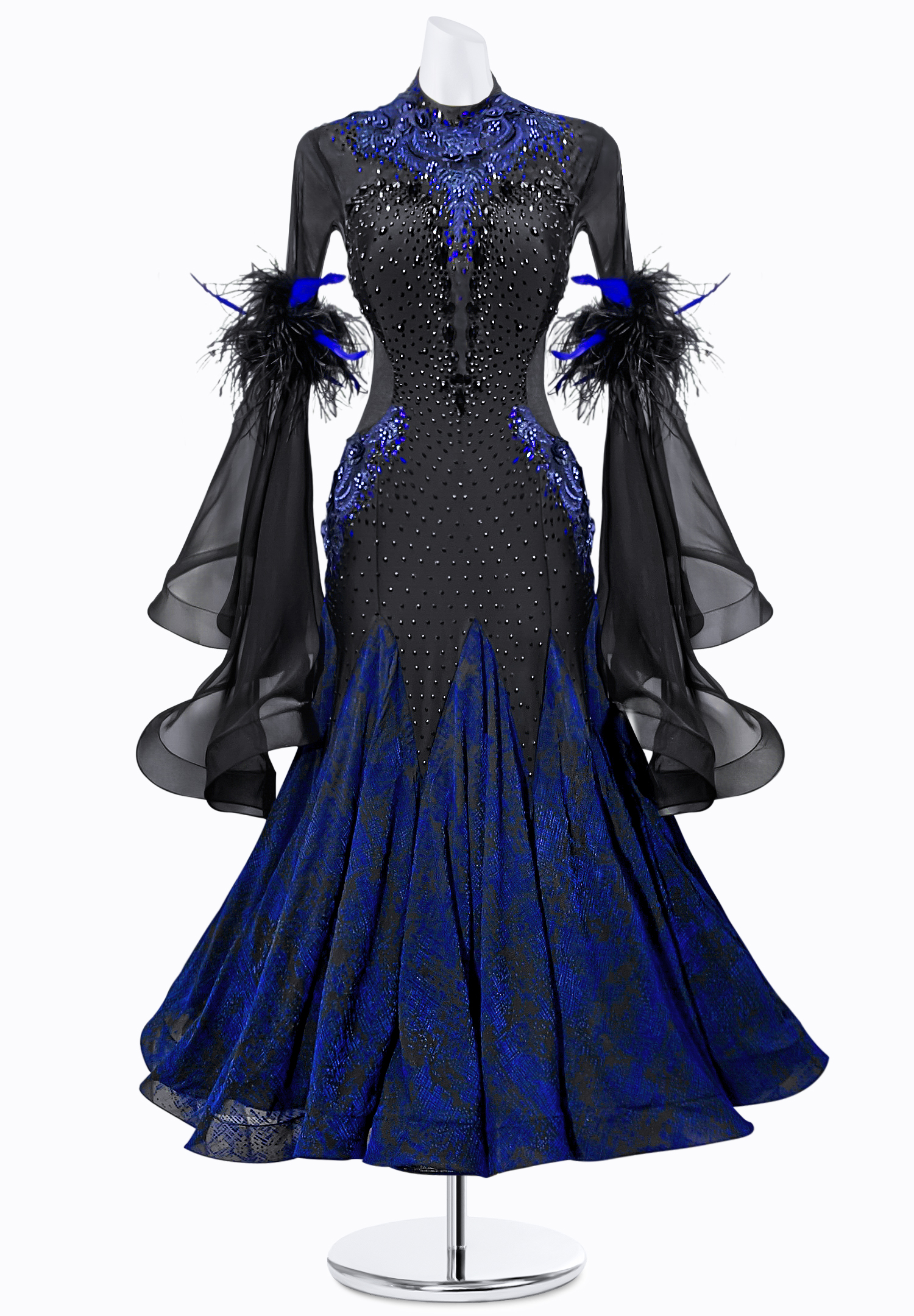 Sheer Darkness Ballroom Gown JT-B4948