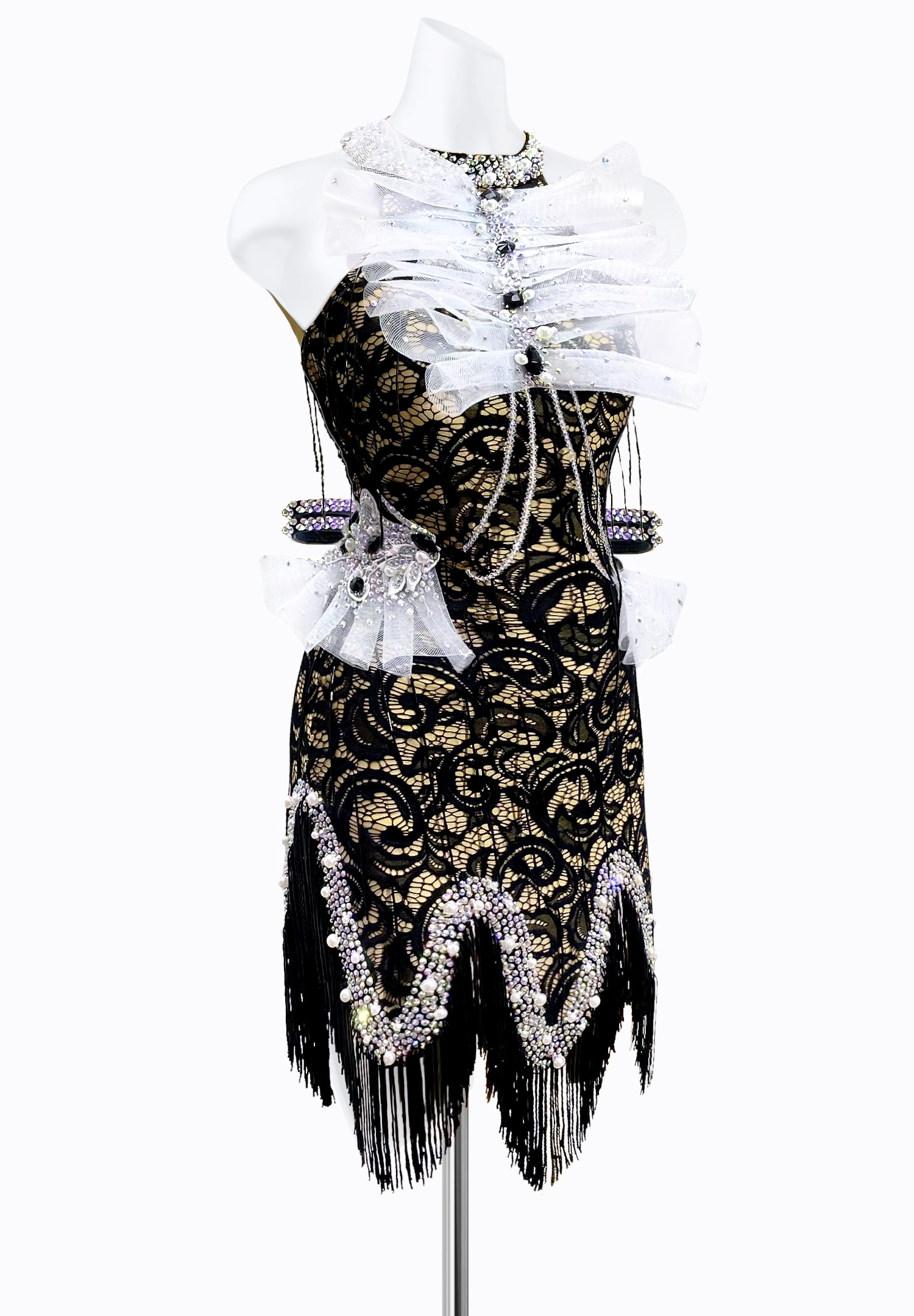 Halter Lace Latin Dress JT-L2140