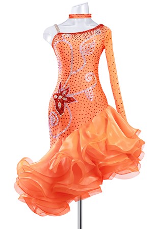 Joyful Bounce Crystallized Latin Dress MQL202