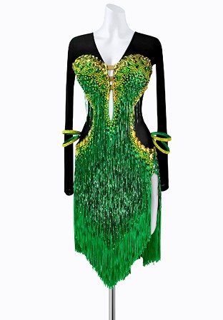 Jungle Fringe Latin Dress AM-L3506