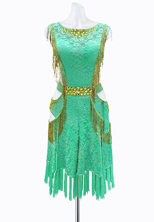 Lace Lagoon Latin Dress AML3101