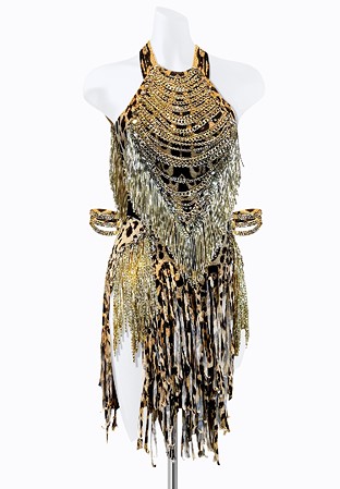 Exotic Chain Latin Dress PR-L240035
