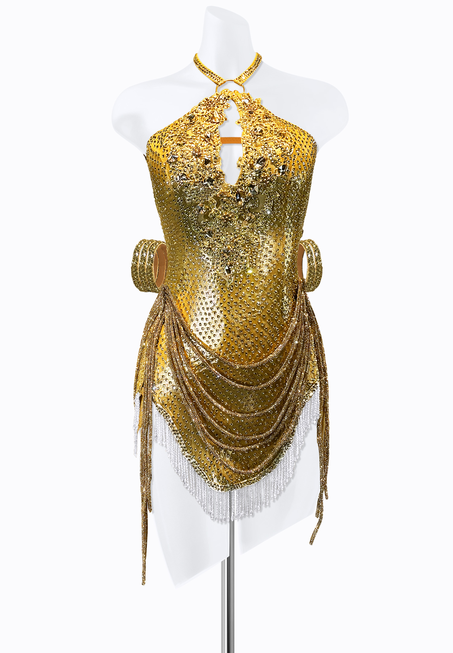 Metallic Empress Latin Dress PR-L240073