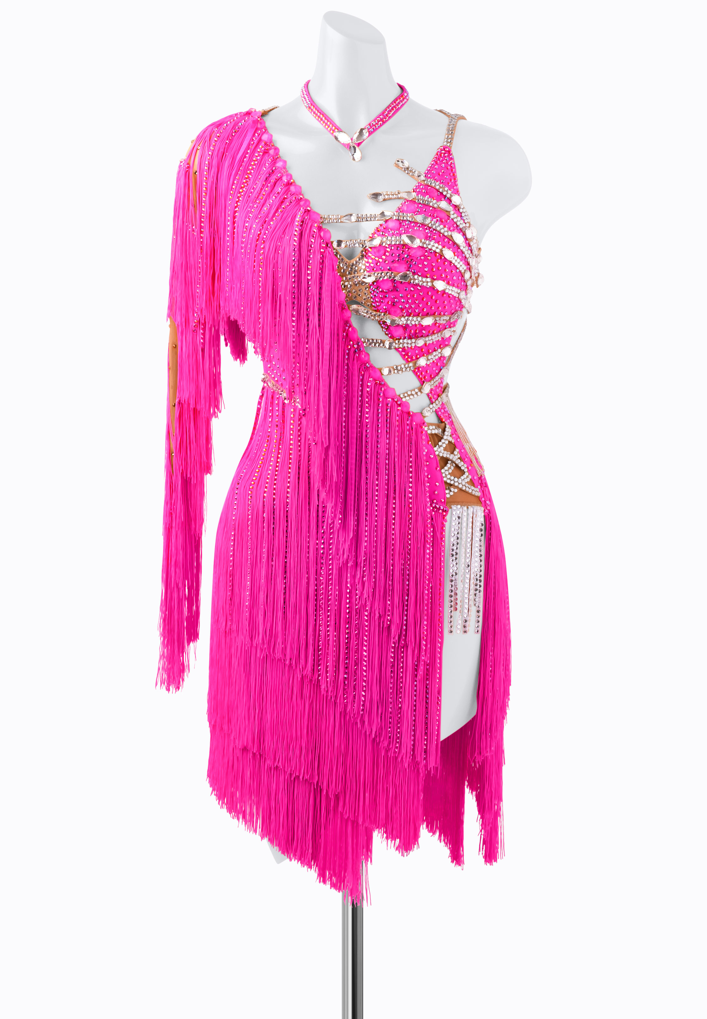 Fringe Charm Latin Dress PR-L240077