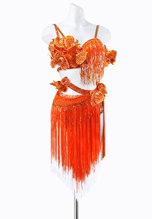 Floral Sunrise Latin Dress PR-L240057