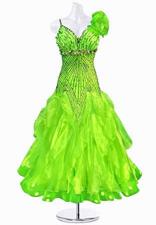 Luminous Frill Ballroom Gown AM-B3036