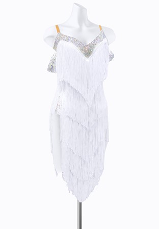 Luminous Fringe Latin Dress AML3623