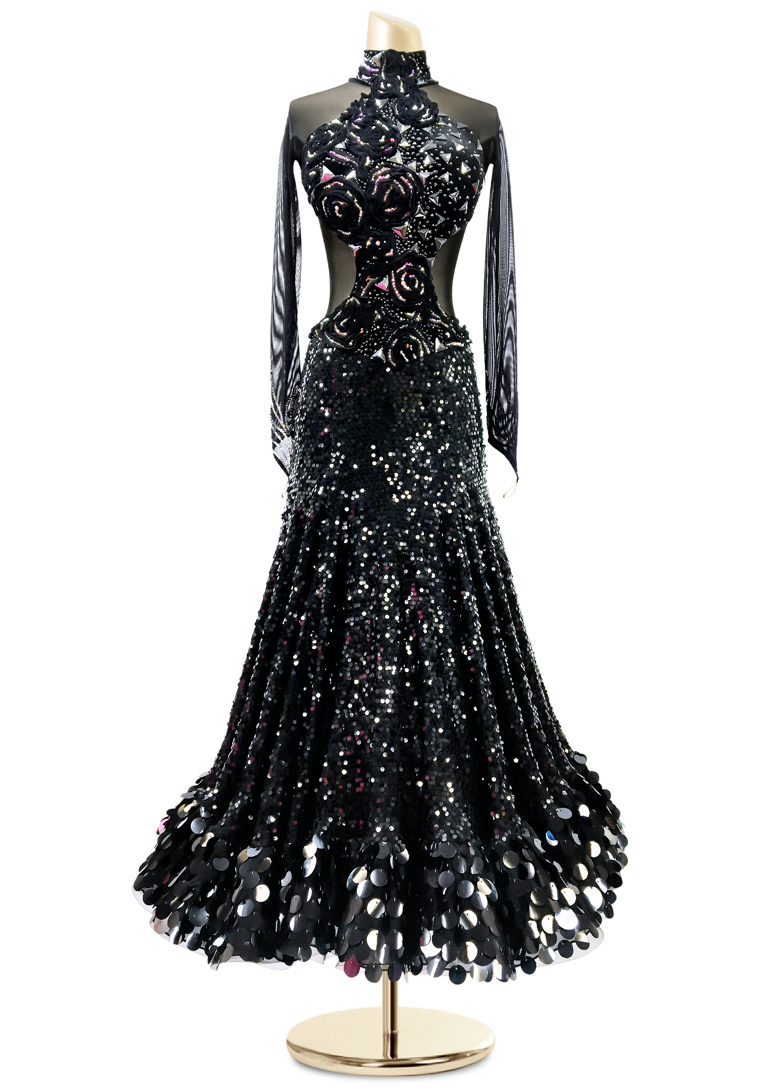 Luxury Sequin Rose Dance Dress PC-ED18002