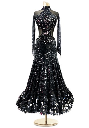 Luxury Sequin Rose Dance Dress PCED18002